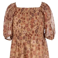 Speechless Big Kid Girls Elbow Sleeve A-Line Dress