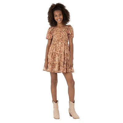 Speechless Big Kid Girls Elbow Sleeve A-Line Dress