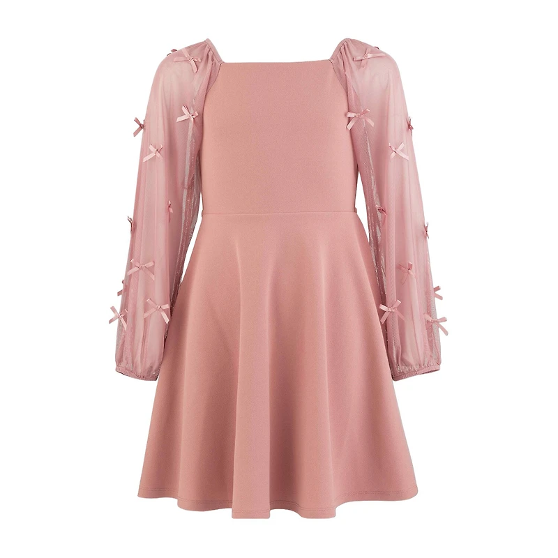 Speechless Big Kid Girls Long Sleeve Puffed A-Line Dress