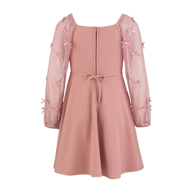 Speechless Big Kid Girls Long Sleeve Puffed A-Line Dress