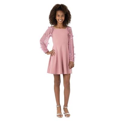 Speechless Big Kid Girls Long Sleeve Puffed A-Line Dress