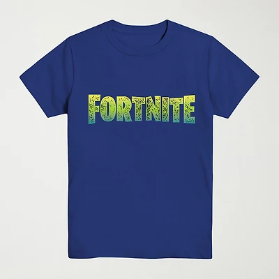 Big Kid Boys Crew Neck Short Sleeve Regular Fit Fortnite Graphic T-Shirt