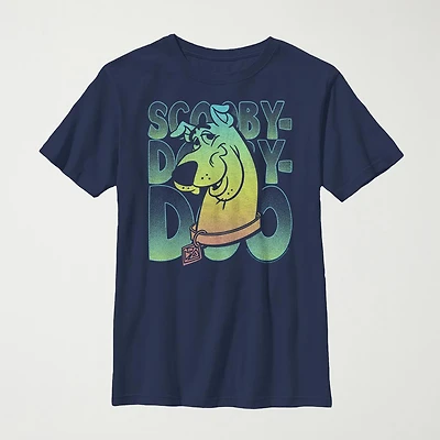 Little & Big Kid Boys Crew Neck Short Sleeve Slim Fit Scooby Doo Graphic T-Shirt