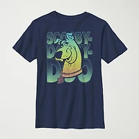 Little & Big Kid Boys Crew Neck Short Sleeve Slim Fit Scooby Doo Graphic T-Shirt