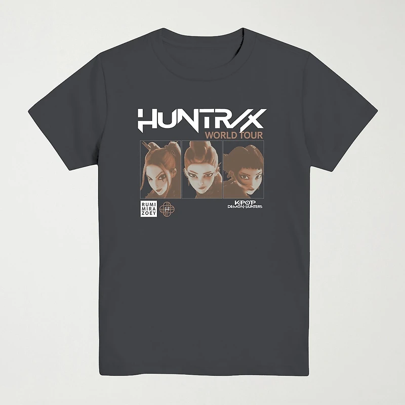 Little & Big Kid Boys Crew Neck Short Sleeve Regular Fit KPop Demon Hunters Graphic T-Shirt