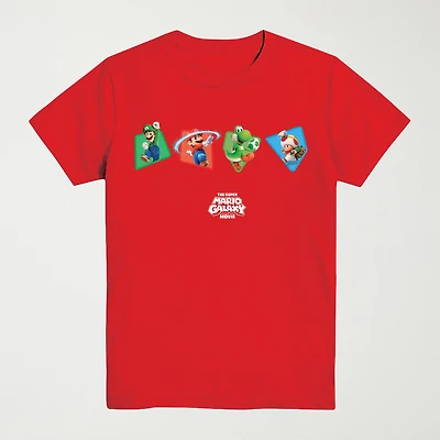 Little & Big Kid Boys Crew Neck Short Sleeve Regular Fit Super Mario Graphic T-Shirt
