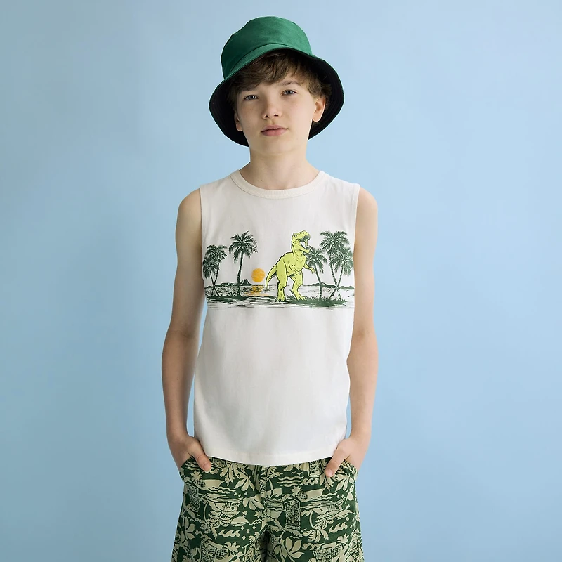 Thereabouts Little & Big Kid Boys Crew Neck Sleeveless Tank Top