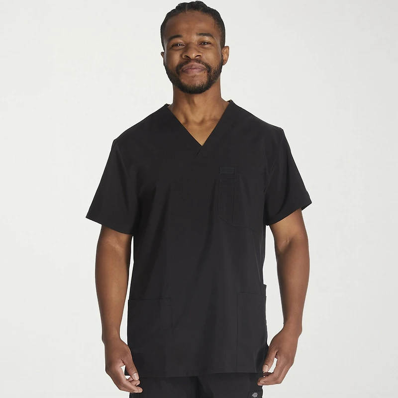 Dickies Mens V Neck Short Sleeve Scrub Top