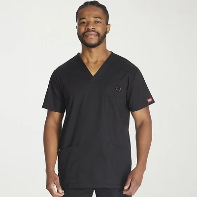 Dickies Mens V Neck Short Sleeve Scrub Top