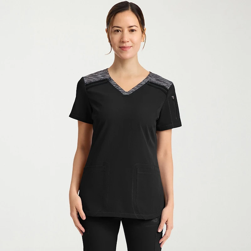 Dickies Womens V Neck Short Sleeve Scrub Top