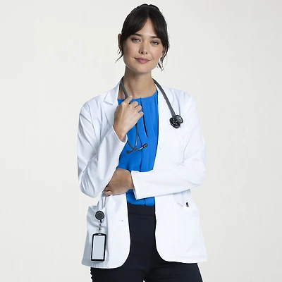 Cherokee Womens Long Sleeve Lab Coat