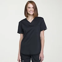Cherokee Womens V Neck Short Sleeve Scrub Top