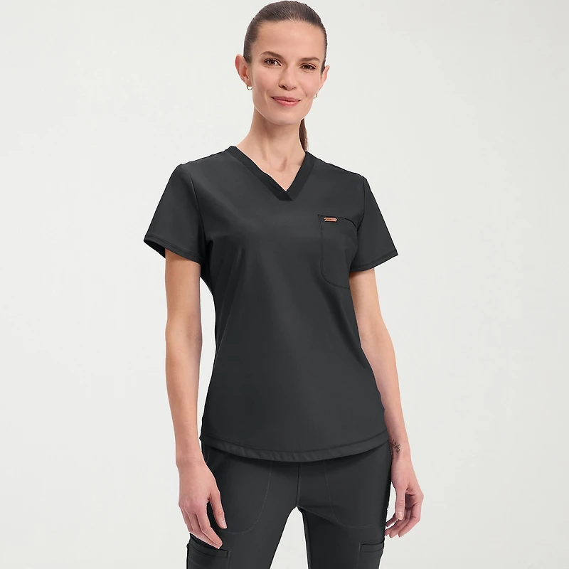 Cherokee Ck Form Womens V Neck Short Sleeve Scrub Top