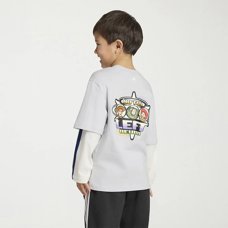adidas x Disney Unisex Crew Neck Long Sleeve Regular Fit Toy Story Graphic T-Shirt