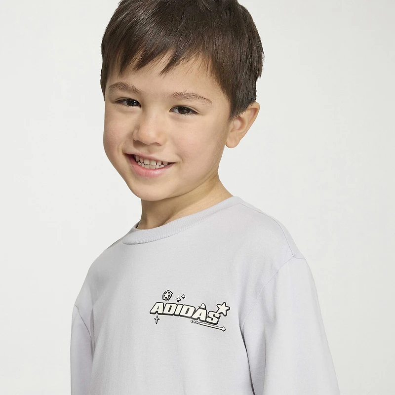adidas x Disney Unisex Crew Neck Long Sleeve Regular Fit Toy Story Graphic T-Shirt