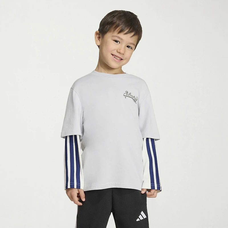 adidas x Disney Unisex Crew Neck Long Sleeve Regular Fit Toy Story Graphic T-Shirt
