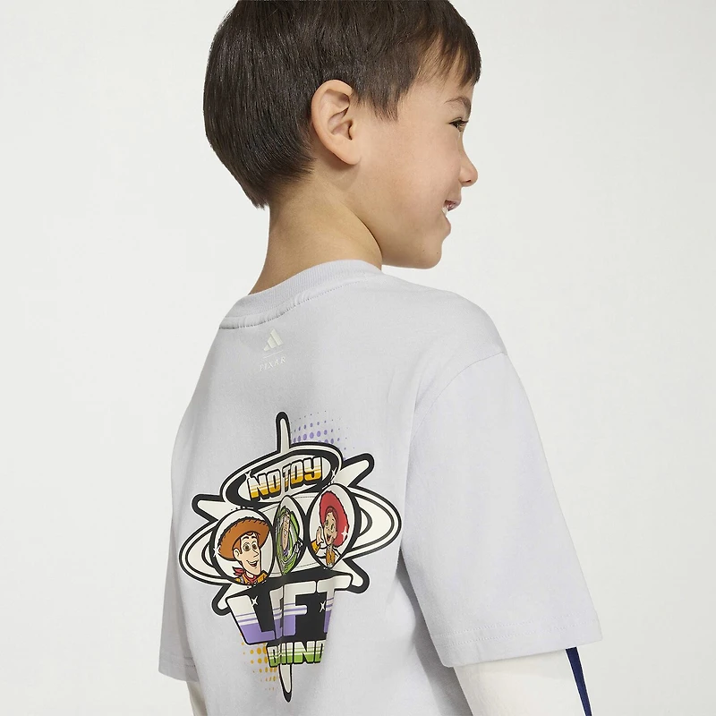 adidas x Disney Unisex Crew Neck Long Sleeve Regular Fit Toy Story Graphic T-Shirt