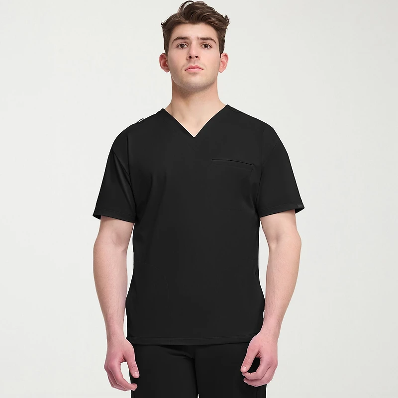 Cherokee Mens V Neck Short Sleeve Scrub Top