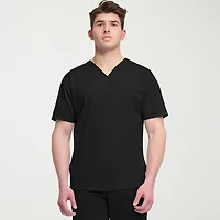 Cherokee Mens V Neck Short Sleeve Scrub Top