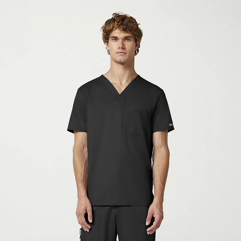 Cherokee Mens V Neck Short Sleeve Scrub Top