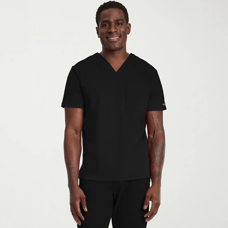 Cherokee Mens V Neck Short Sleeve Scrub Top