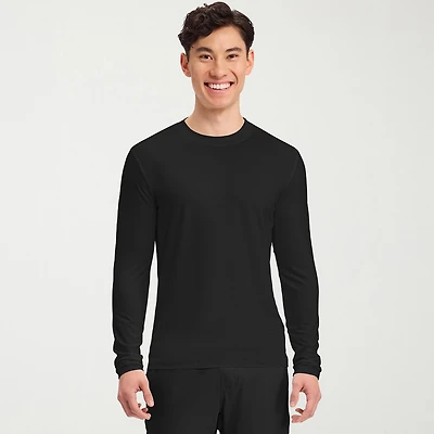 Cherokee Mens Round Neck Long Sleeve Scrub Top