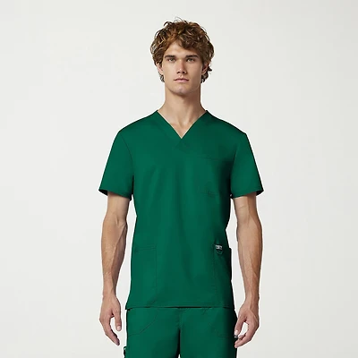 Cherokee Mens Big and Tall V Neck Short Sleeve Scrub Top
