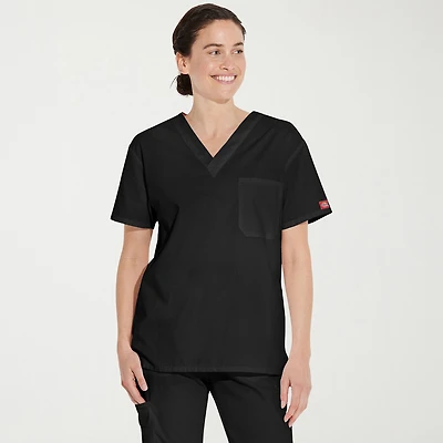 Dickies Unisex Adult V Neck Short Sleeve Scrub Top