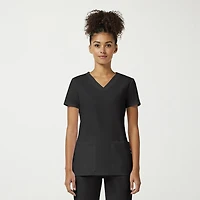 Cherokee Womens V Neck Short Sleeve Scrub Top