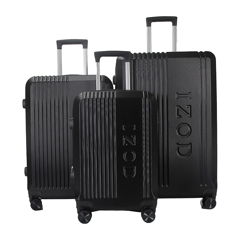 IZOD Zane 3-pc. Hardside Expandable Luggage Set