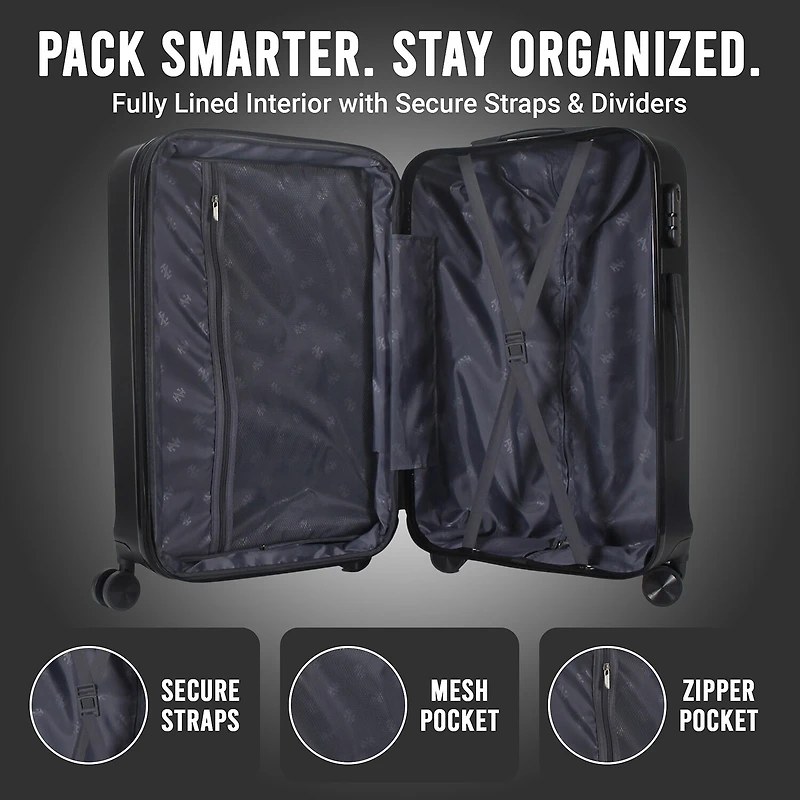 IZOD Zane 3-pc. Hardside Expandable Luggage Set