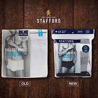 Stafford Cotton Full Cut Mens 6 Pack Briefs 302852