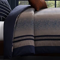 Bebejan Blue Animal Prints 5-pc. Reversible Comforter Set