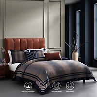 Bebejan Blue Animal Prints 5-pc. Reversible Comforter Set