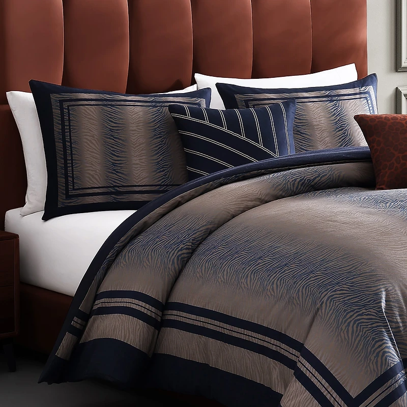 Bebejan Blue Animal Prints 5-pc. Reversible Comforter Set