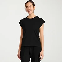 Cherokee Womens Crew Neck Short Sleeve Scrub Top