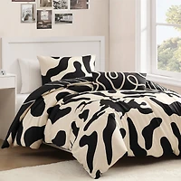Bebejan Ebony And Ivory Reversible Comforter Set