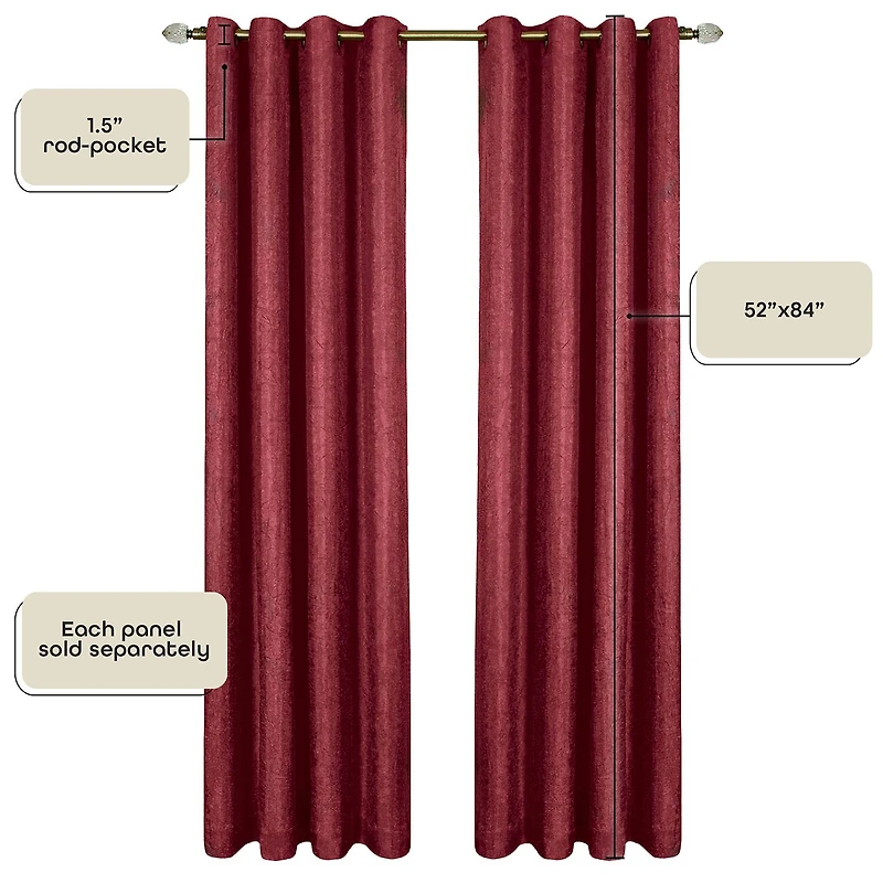 Taylor Grommet Top Blackout Single Curtain Panel