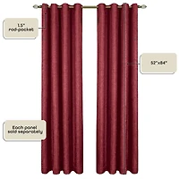 Taylor Grommet Top Blackout Single Curtain Panel