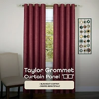 Taylor Grommet Top Blackout Single Curtain Panel