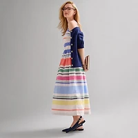 St. John's Bay Womens Midi Square Neck Sleeveless Sundress