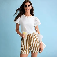 St. John's Bay Womens High Rise Pull-On Short