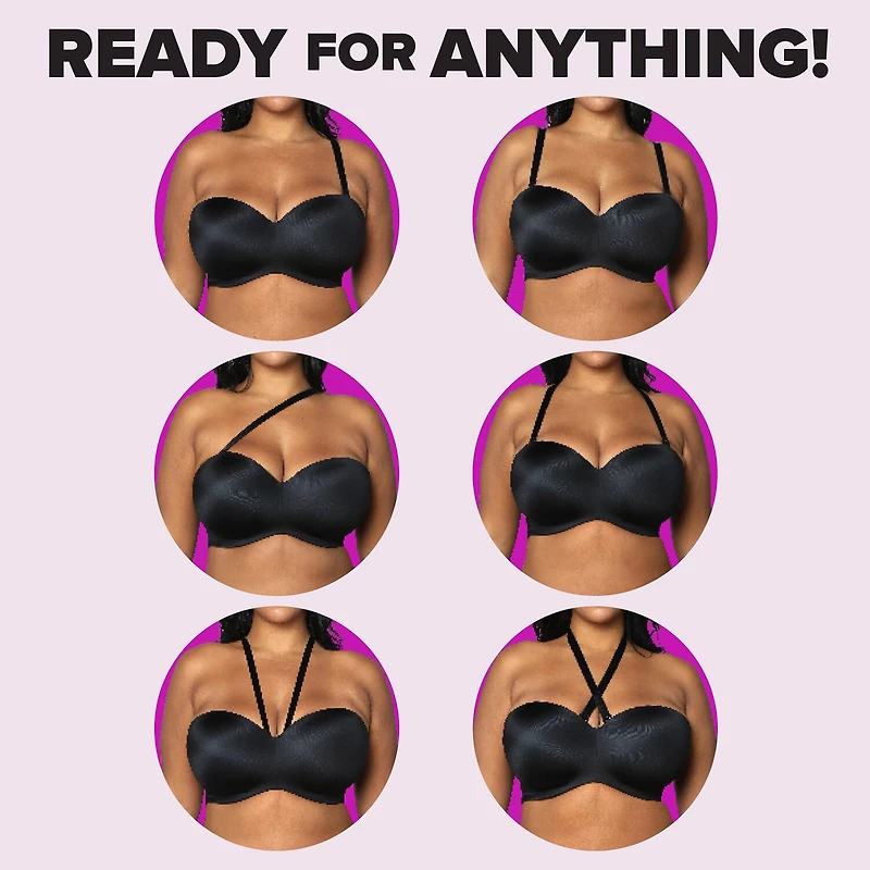 Curvy Couture Smooth Strapless Multi Way Bra- 1290