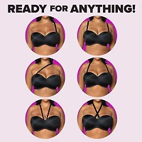 Curvy Couture Smooth Strapless Multi Way Bra- 1290