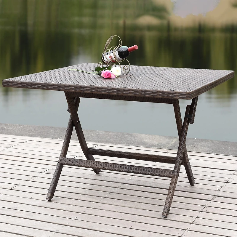 Safavieh Samana Folding Rattan Side Table