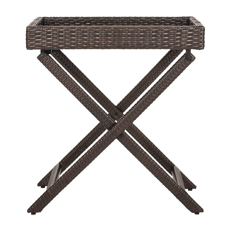 Safavieh Bardia Folding Rattan Side Table