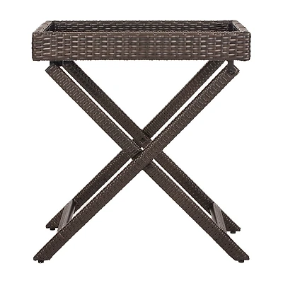 Safavieh Bardia Folding Rattan Side Table