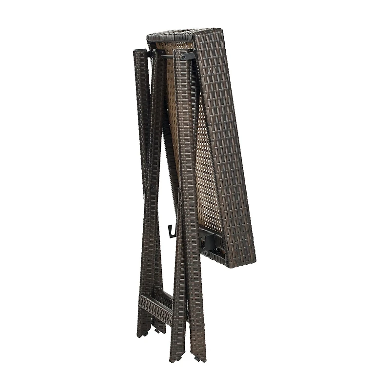 Safavieh Bardia Folding Rattan Side Table
