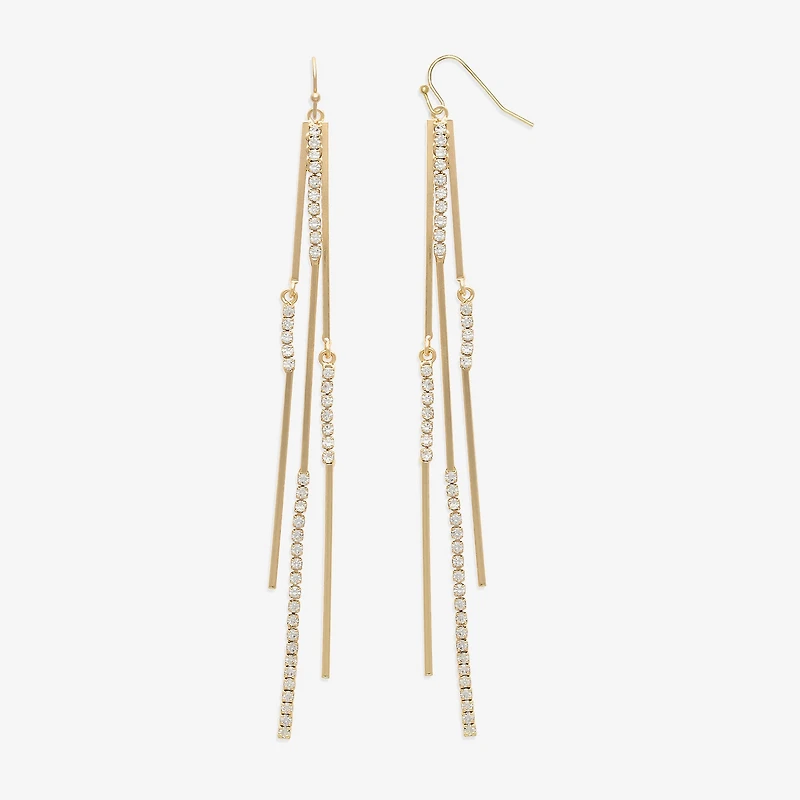 Bijoux Bar Gold Tone Womens Drop Earrings
