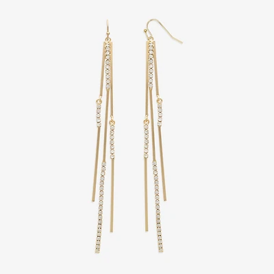 Bijoux Bar Gold Tone Womens Drop Earrings